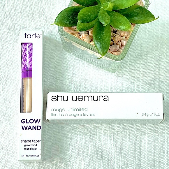 tarte Other - TARTE GLOW WAND ALIGHT and SHU UEMURA rouge unlimited lipstick RD 186 trending